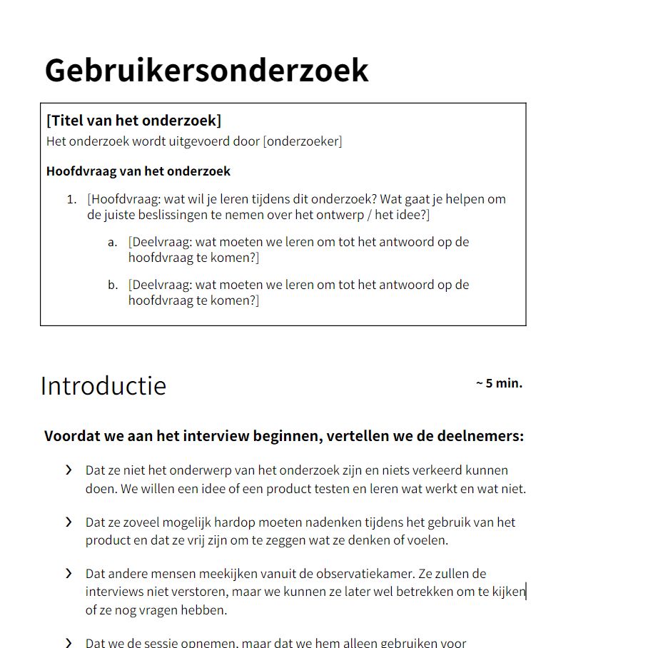 Voorbeeld onderzoeksdocument