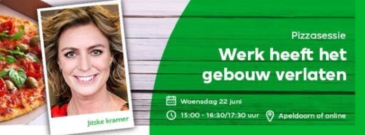 Pizzasessie aankondiging