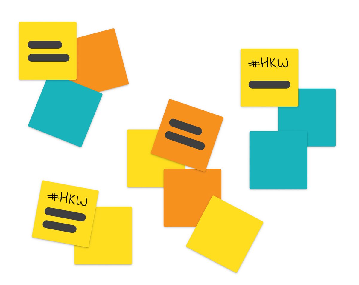 Echte post-it sessie in actie