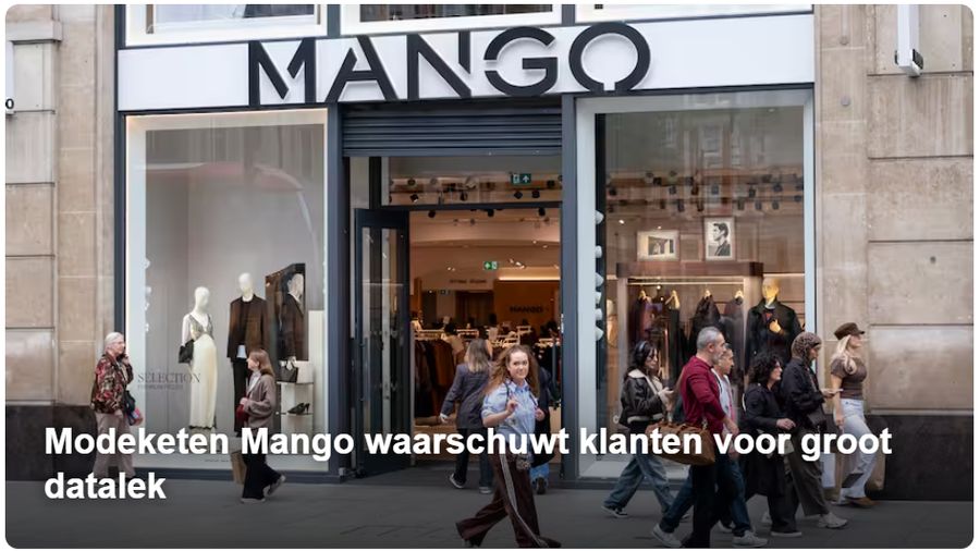 Nieuwsbericht: Mango datalek
