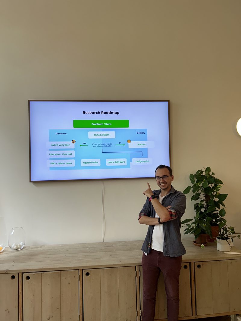 Stefan tijdens een keynote bij WUA