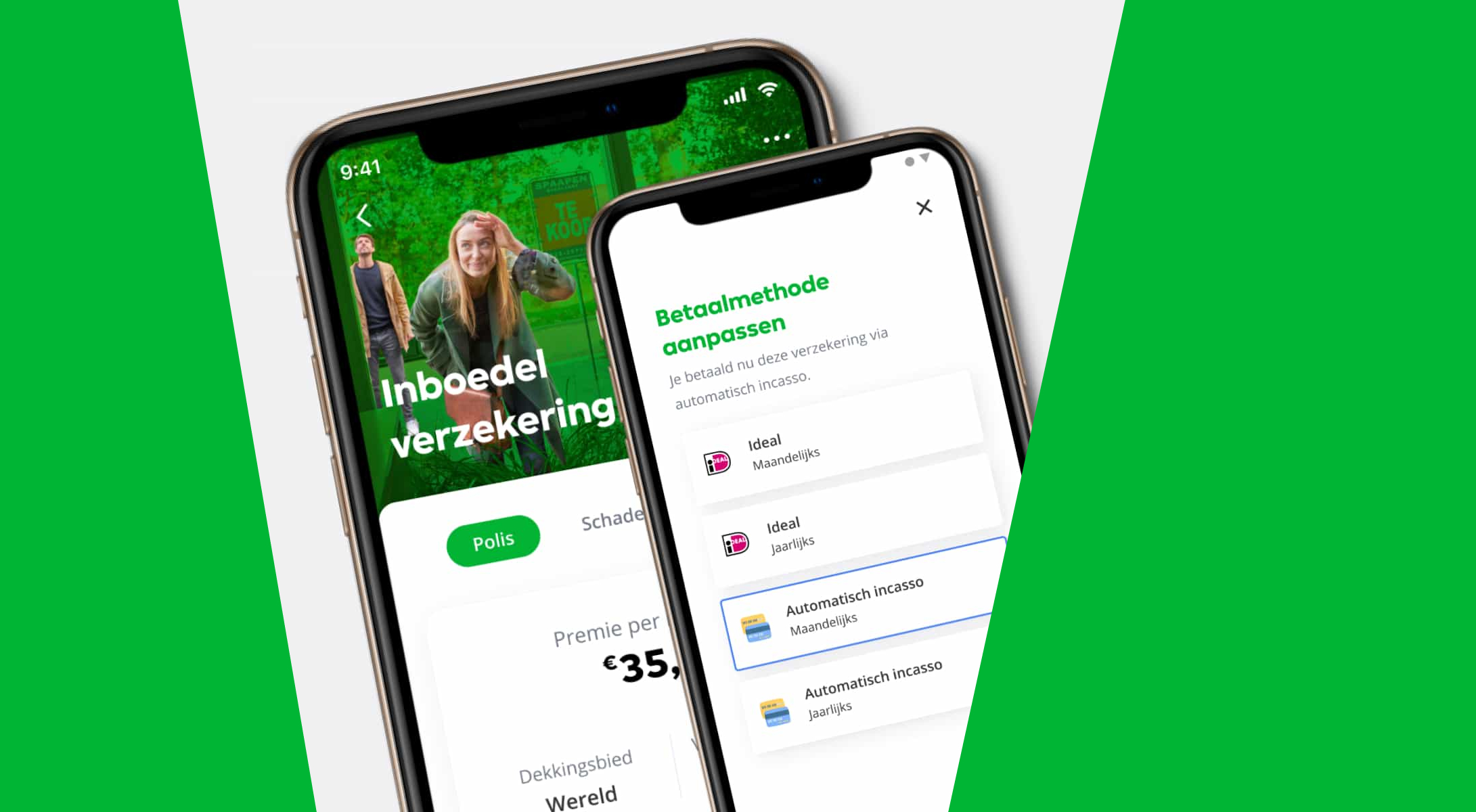Centraal Beheer app, inboedelverzekering en betaalmethode