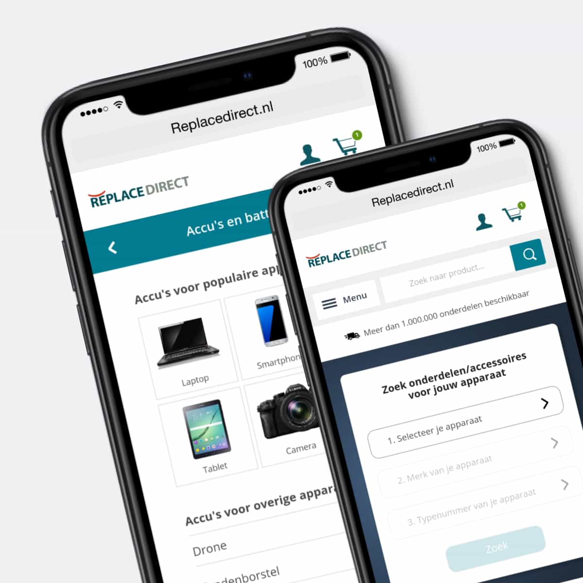 ReplaceDirect, upgrade mobile UI design